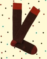 Calza Lunga Lana - Cioccolato Rubino