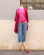 T-Shirt Don't Panic - color Ciclamino - immagine 2