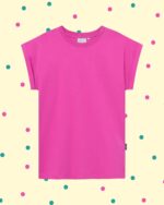 T-Shirt Don't Panic - color Ciclamino