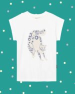 T-Shirt Don't Panic - Gatto a Fiori