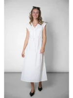 Abito Sorbetto Cotone Bio - Azzurro - immagine 3