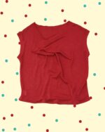 Top Cedrata in Canapa - Rosso