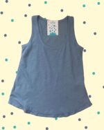 Top Eclair in lino - Denim