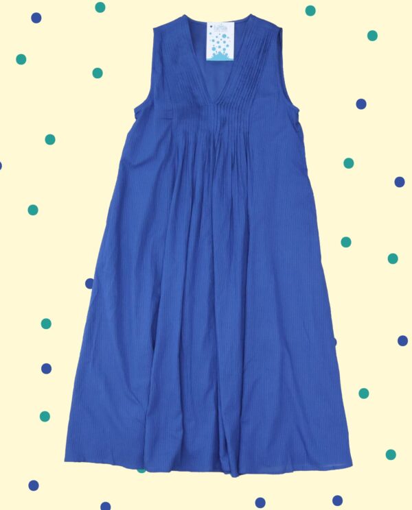 Abito Ghiacciolo Plissettato - Blu