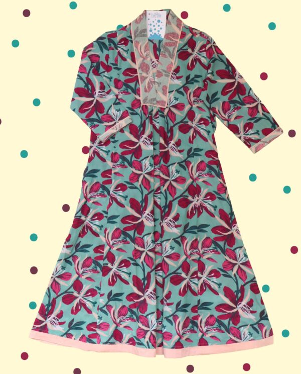 Abito Ghiacciolo Fiori - Magenta&Menta