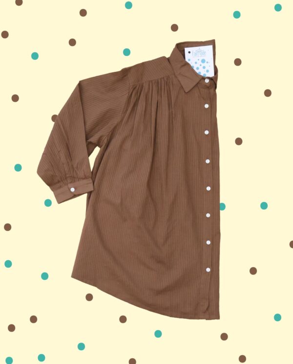 Camicia Ghiacciolo Manica 7/8 - Nocciola