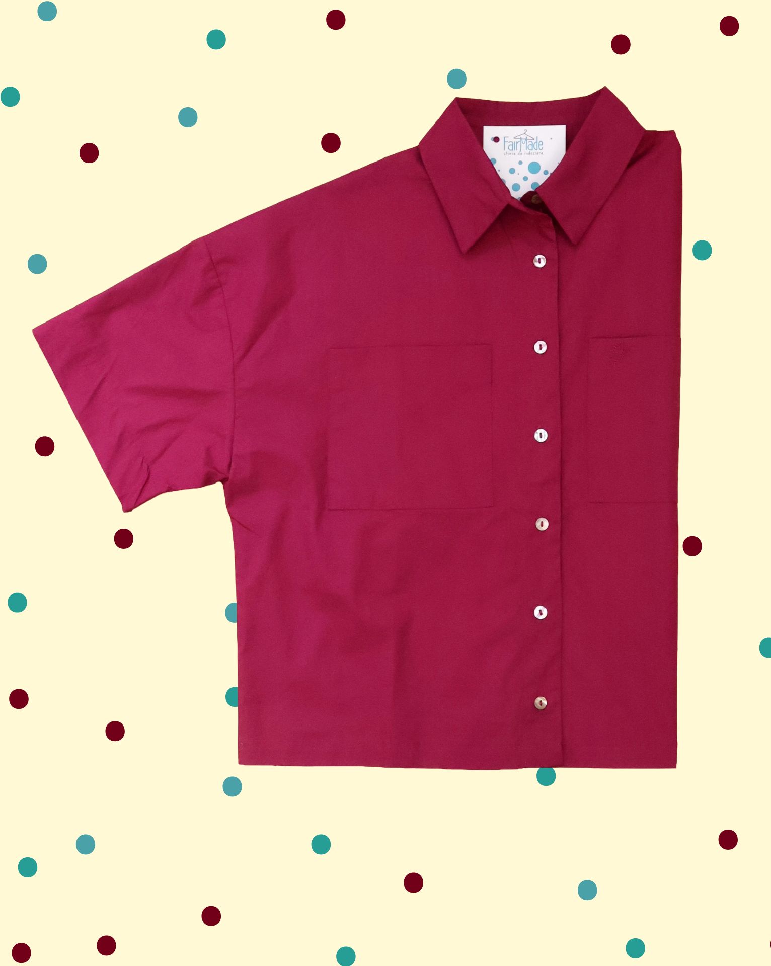 camiciavélogranata Camicia Vélo M. Corta - Granata - immagine 1