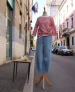Maglia Cherry Manica 3/4 - Riga Bianco Rosso - immagine 2
