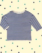 Maglia Cherry Manica 3/4 - Riga Bianco Blu
