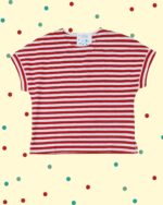 Maglia Cherry Manica Corta - Riga BiancoRosso