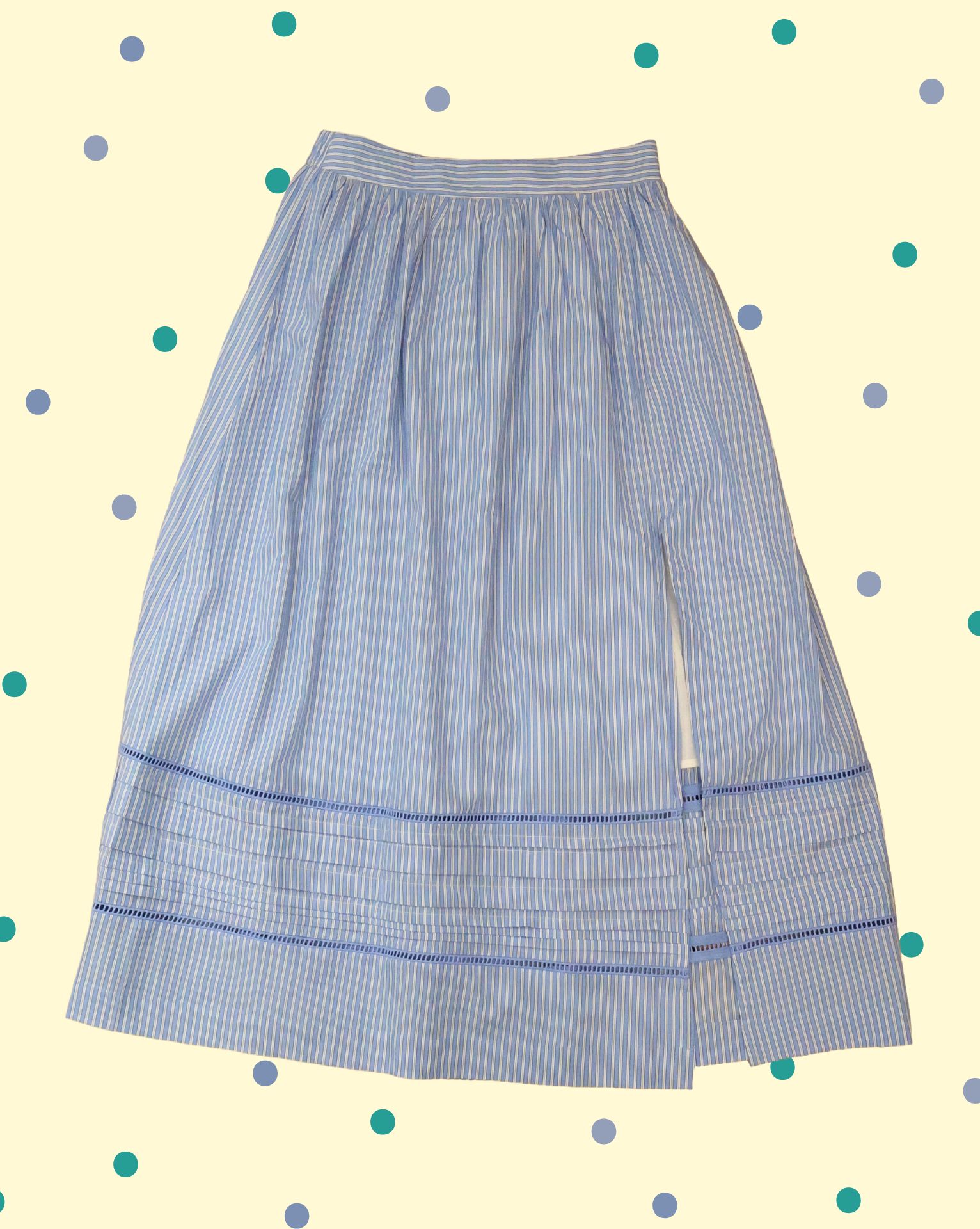 Gonna Vélo Righe – Bianco Azzurro
