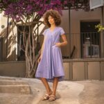 Abito Ghiacciolo Scollo a V - Lavanda - immagine 3