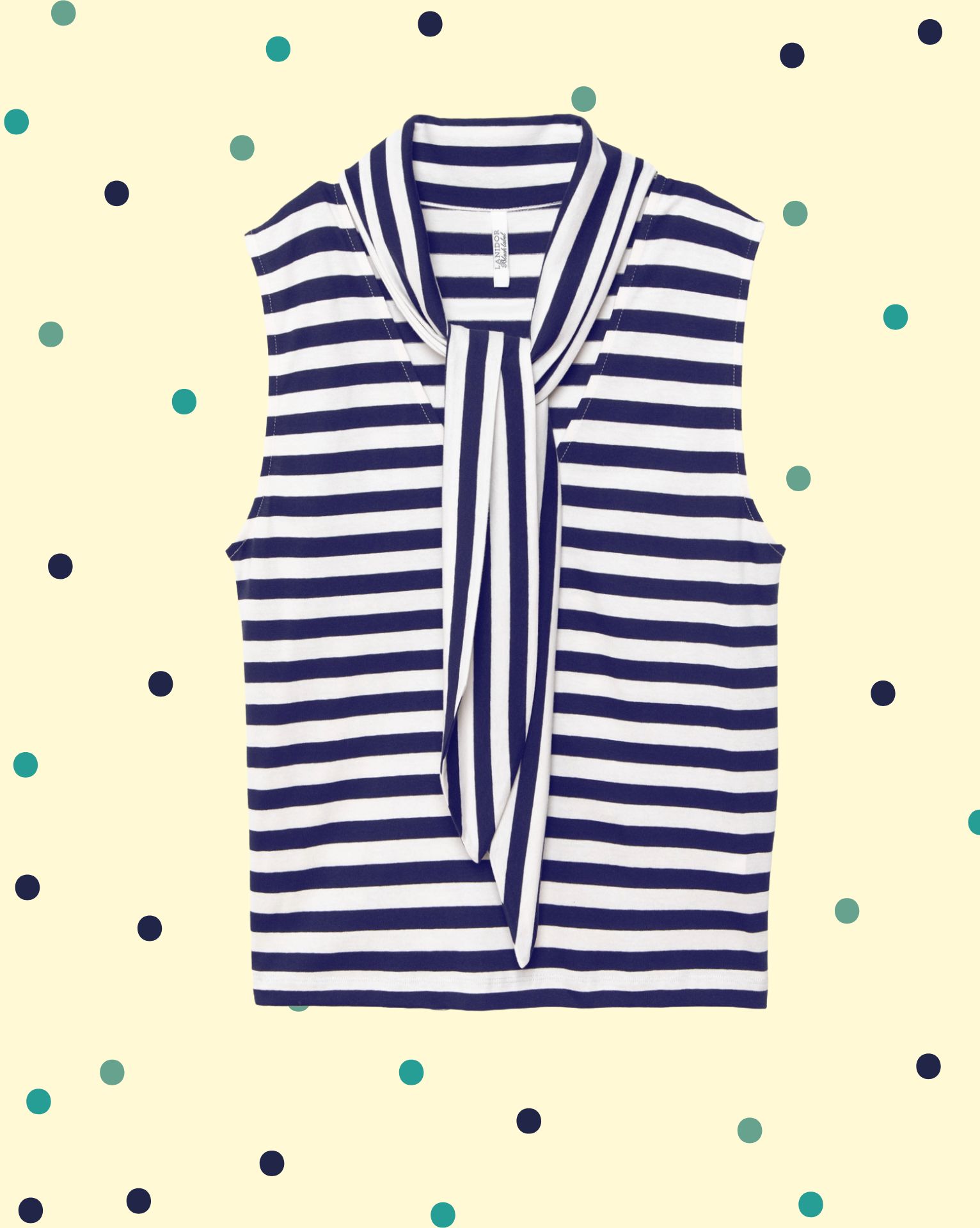 Top Poncha Riga – Bianco Blu Navy