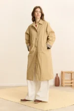 Trench Lungo Impermeabile - Beige - immagine 2
