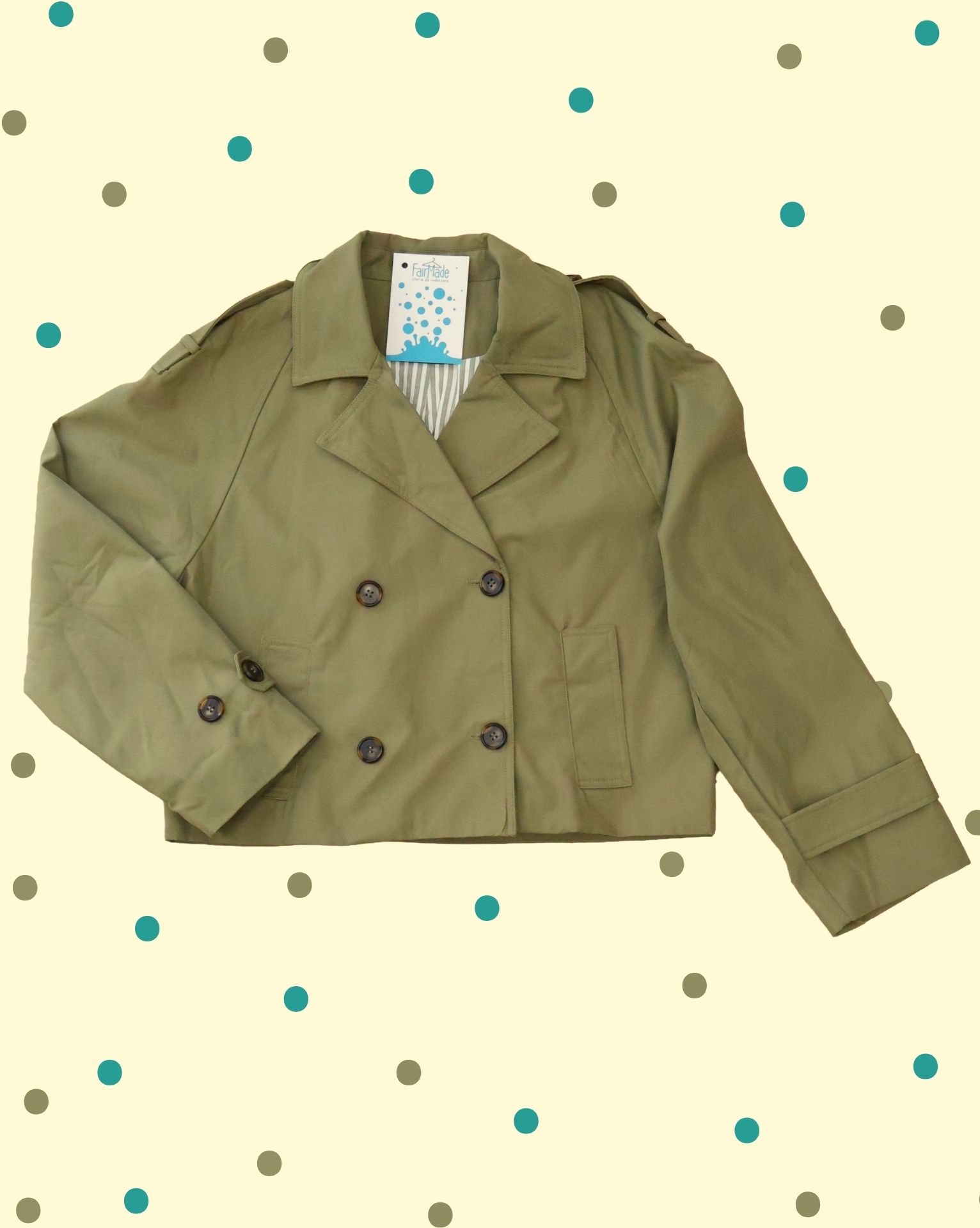 trenchcortokaki Trench Corto - Verde Kaky - immagine 1