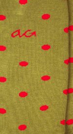 Calzini Pois Cotone Bio - Verde Rosso - immagine 2