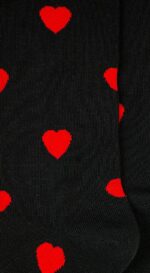 Calzini Cuori - Rosso Nero - immagine 2