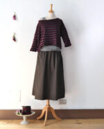 Maglia Box Pesto - Riga Borgogna Grigio - immagine 2