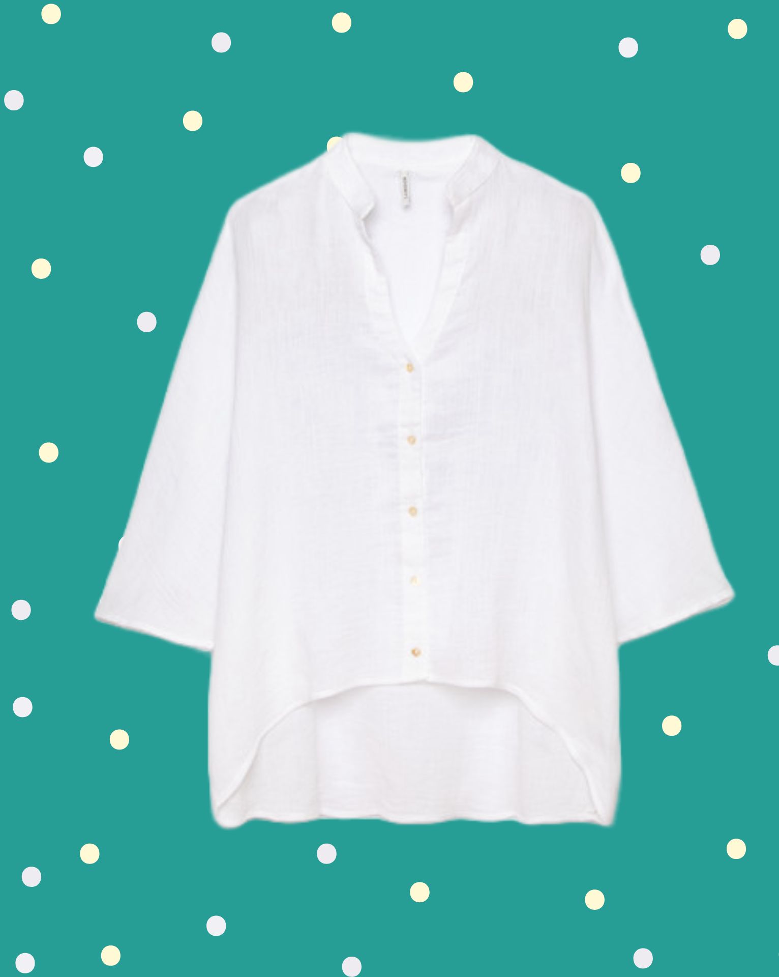 camiciaponchabianco Camicia Poncha Over - Bianco - immagine 1