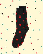 Calzini Cuori - Rosso Nero