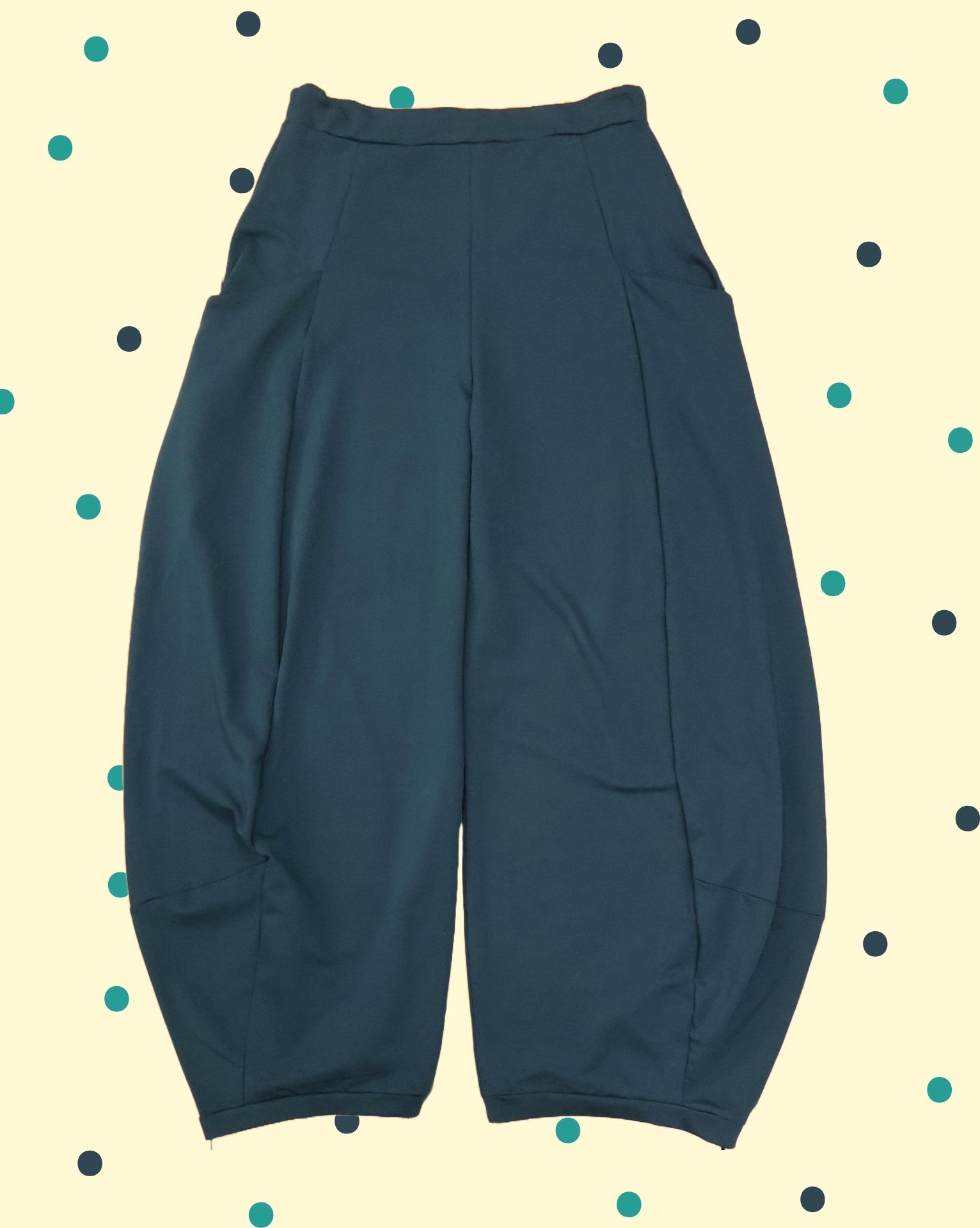 pantalonepestobombati Pantalone Bombato Pesto - Verde Petrolio - immagine 1