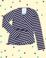 Top Asimmetrico Pesto - Riga Blu