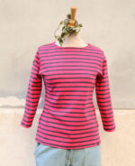 Maglia Sapore di Sale - Riga Fucsia Verde - immagine 2