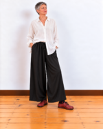 Pantalone Palazzo Tartufo Viscosa&Seta - Nero - immagine 3