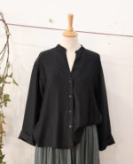 Camicia Tartufo Viscosa&Seta - Nero - immagine 2