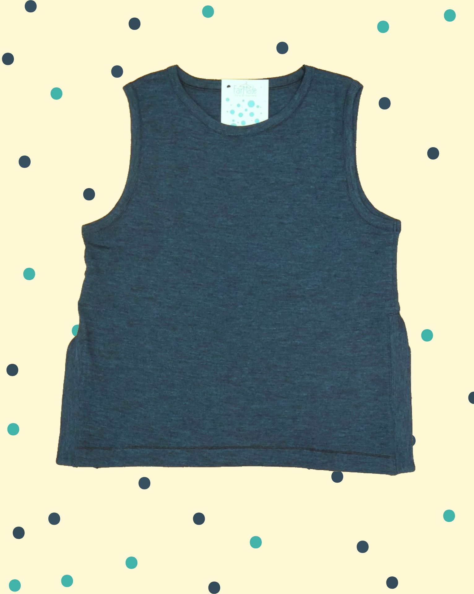 giletprezzemolopetrolio Gilet Prezzemolo - Petrolio Melange - immagine 1