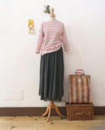 Gonna Ile flottante tulle Bio - Grigio Verde - immagine 2