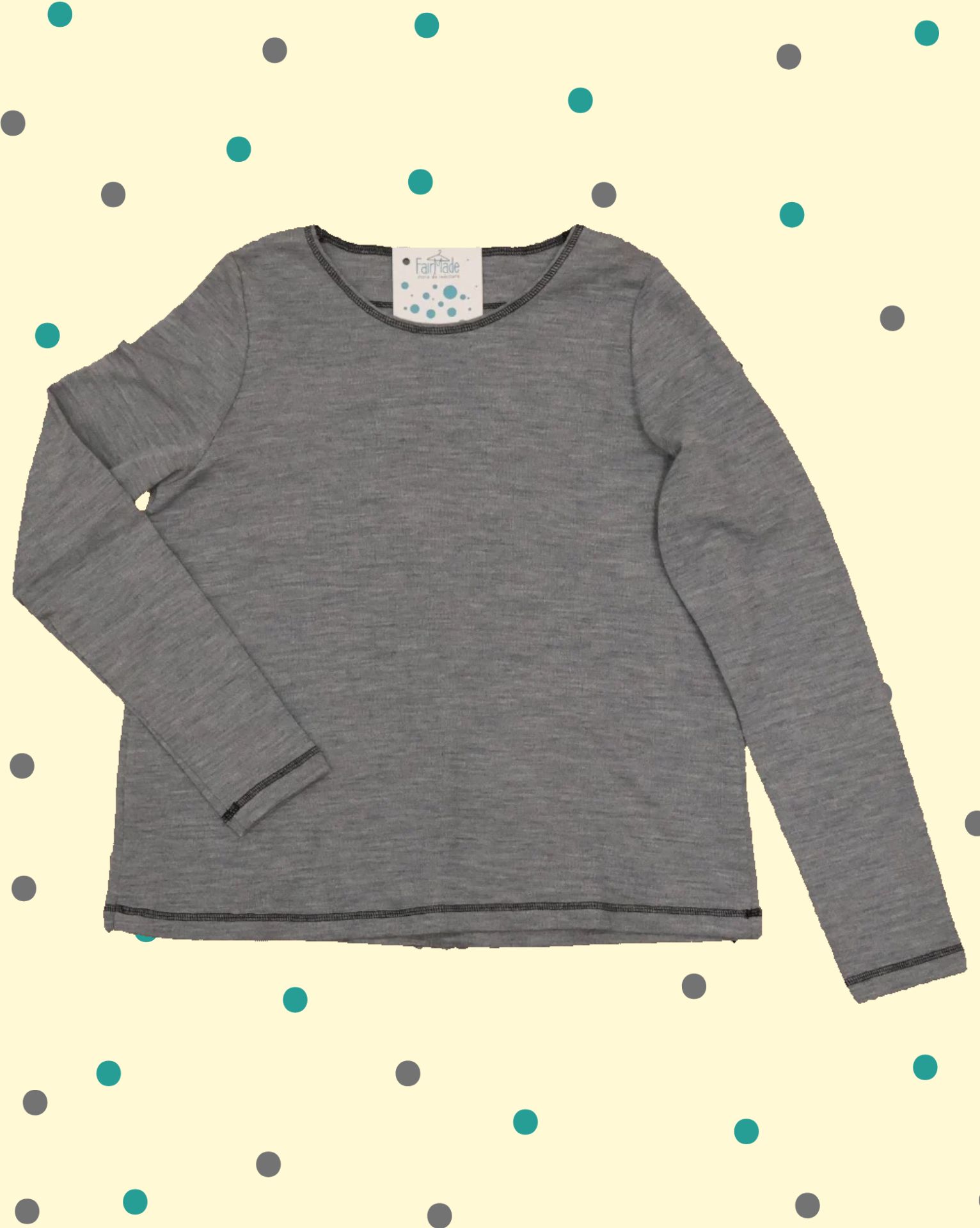 melogranodrittogrigiomelange Maglione Uva - Grigio Chiaro Melange - immagine 1