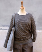 Maglione Melograno - Riga Naturale Antracite - immagine 2