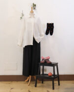 Pantalone Palazzo Tartufo Viscosa&Seta - Nero - immagine 2