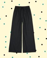 Pantalone Palazzo Tartufo Viscosa&Seta - Nero