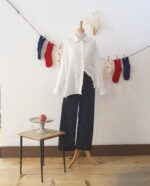 Pantalone Erika Velluto Costine - Blu Notte - immagine 2