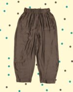 Pantalone Bombato Tartufo Viscosa&Seta - Cioccolato