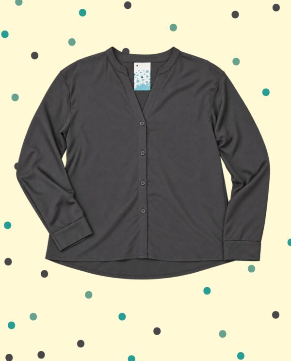 Camicia Tarfufo Viscosa&Seta - Acciaio