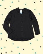 Camicia Tartufo Viscosa&Seta - Nero