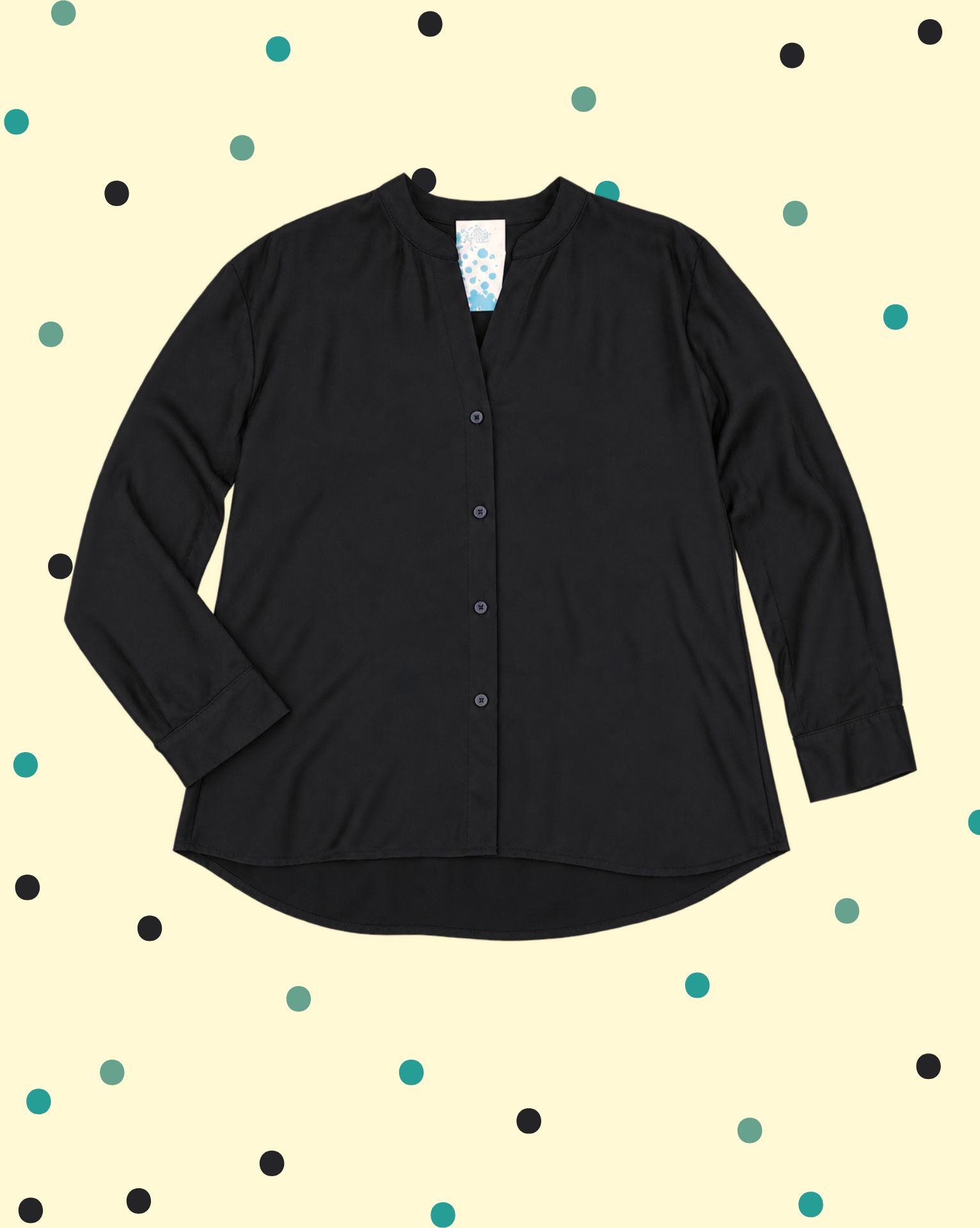 tartufocamicianero Camicia Tartufo Viscosa&Seta - Nero - immagine 1