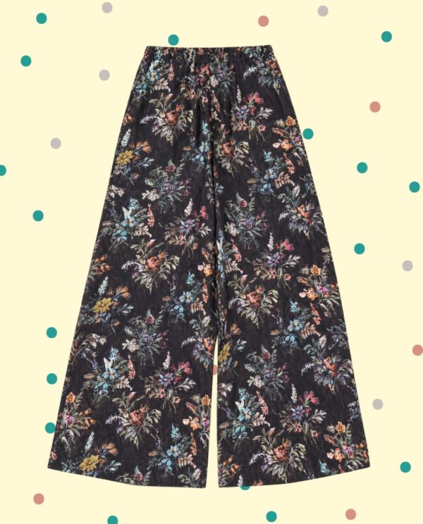 Pantalone Palazzo Tartufo Viscosa - Fiori
