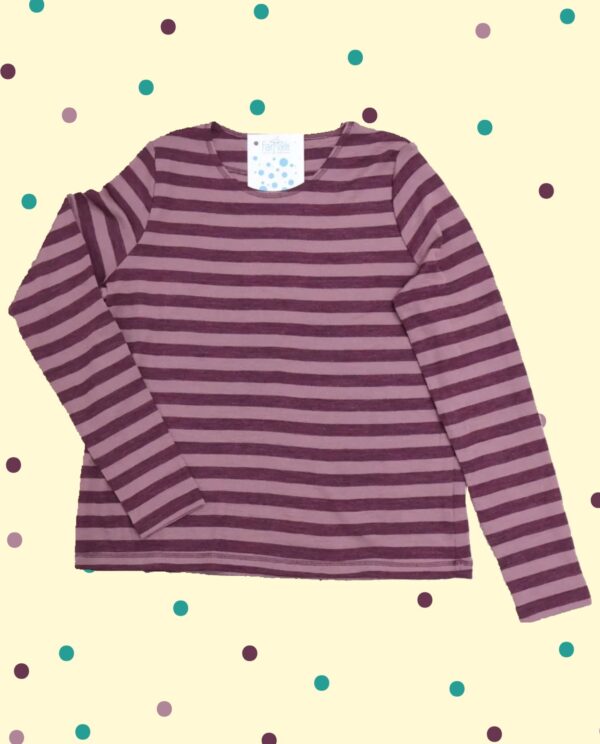 Maglione Uva - Riga Rosa Ciliegia