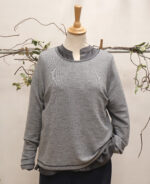 Maglione Uva - Grigio Chiaro Melange - immagine 2